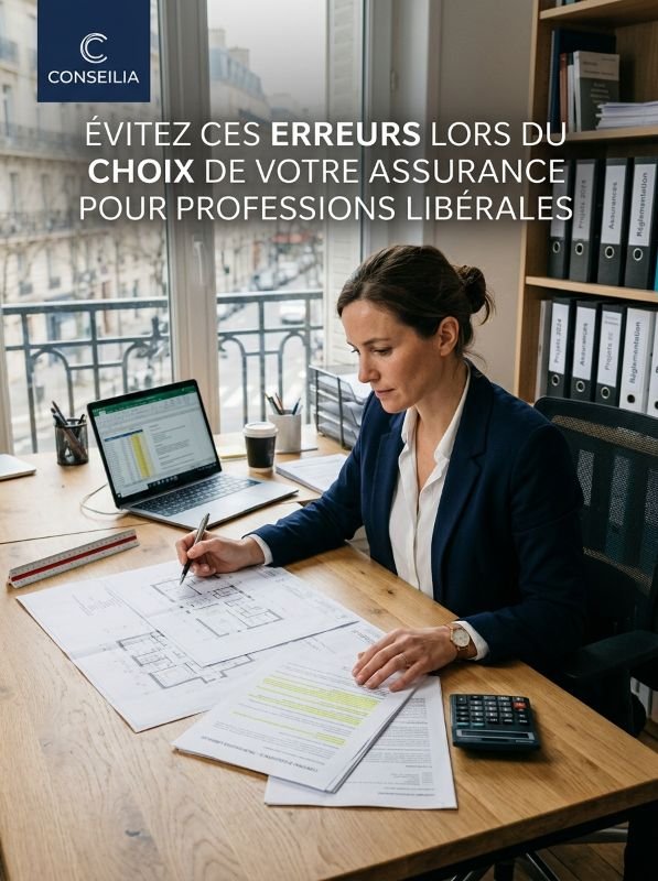 Illustration des erreurs courantes à éviter lors du choix d'une assurance pour professions libérales